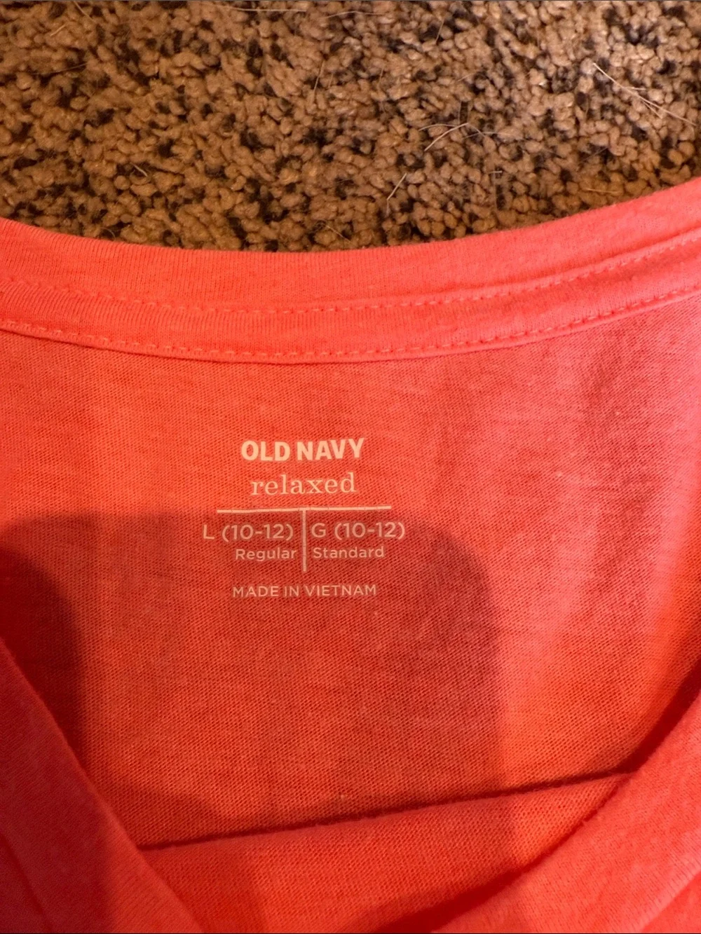 Old Navy Girls Coral Pink Short Sleeve Crew Tee